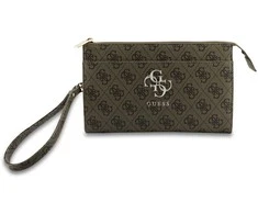 Guess PU 4G Metal Logo Phone Bag rudos spalvos