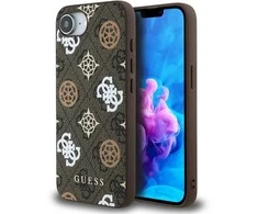 Guess PU 4G Peony MagSafe Apple iPhone 16e dėklas telefonui rudos spalvos