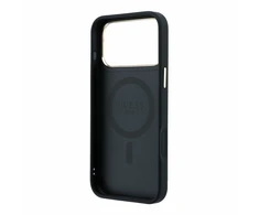 Dėklas Guess Ring Stand 360 4G Classic Logo MagSafe Case for iPhone 17 Pro / 18 Pro - Juoda