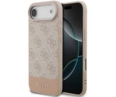 Guess PU 4G Stripe dėklas skirtas Apple iPhone Air Rožinė