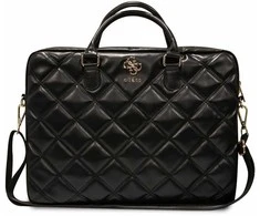 Guess PU Quilted 4G Metal Logo krepšys kompiuteriui 15/16" juodos spalvos