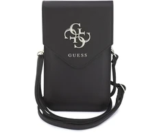 Dėklas Guess PU Grained 4G Metal Logo telefono krepšys rudas