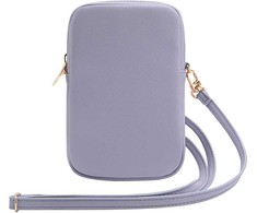 Guess krepšys su užtrauktuku Triangle 4G (GUWBZPGSTEGU) violetinės spalvos