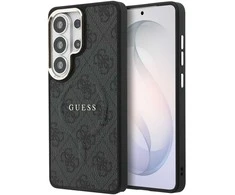 Guess PU Leather 4G Gold Frame Magnetic dėklas skirtas Samsung Galaxy S26 Ultra juodos spalvos