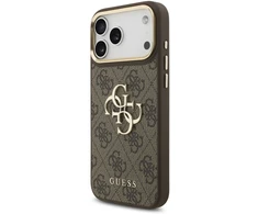 Dėklas Guess 4G Big 4G Classic Logo do iPhone 18 Pro Max / 17 Pro Max ruda auksinė