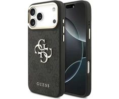 Dėklas Guess 4G Big 4G Classic Logo Case for iPhone 17 Pro Max / 18 Pro Max - Juodas and Gold