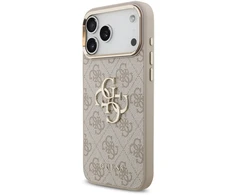 Dėklas Guess 4G Big 4G Classic Logo do iPhone 18 Pro Max / 17 Pro Max rožinė auksinė