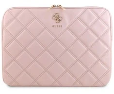 Nešiojamo kompiuterio įmautė 14" Guess Sleeve Quilted 4G (GUCS14ZPSQSSGP) rožinės spalvos