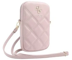Guess krepšys su užtrauktuku Quilted 4G (GUWBZPSQSSGP) rožinės spalvos