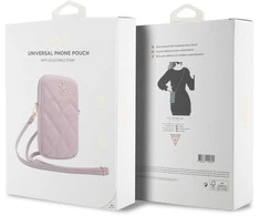 Guess krepšys su užtrauktuku Quilted 4G (GUWBZPSQSSGP) rožinės spalvos