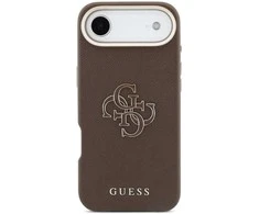 Guess PU Resin Logo dėklas skirtas Apple iPhone Air Brown