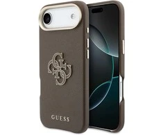 Guess PU Resin Logo dėklas skirtas Apple iPhone Air Brown