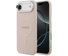 Guess PU Saffiano MagSafe dėklas skirtas Apple iPhone Air rožinės spalvos
