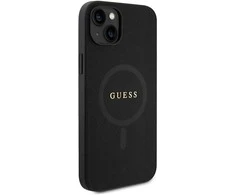 Dėklas GUESS GUHMP15MPSAHMCK IPHONE 15 PLUS / 14 PLUS 6.7 "Juodas / Juodas HARDCASE SAFFIANO MAGSAFE