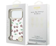 Guess TPU Glitter Cherry MagSafe dėklas skirtas iPhone 17 Pro