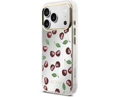 Guess TPU Glitter Cherry MagSafe dėklas skirtas iPhone 17 Pro Max