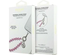 Guess Universal Wrist Strap Crystals 4G Charm rožinės spalvos