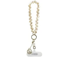 Dėklas Guess Universal Wrist virvelė Crystals 4G Charm aukso spalvos