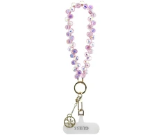 Guess Universal Wrist Strap Crystals 4G Charm rožinės spalvos