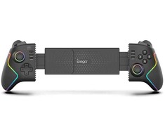 „iPega 9122“ belaidis tempimo RGB žaidimų pultas, skirtas „Android“ / „iOS“ / „PS3“ / „PS4“ / „PC“, juodas
