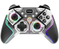 „iPega 9666HH“ „Bluetooth“ RGB žaidimų pultas, skirtas „Android“ / „iOS“ / „PS3“ / „PS4“ / „PC“ / „N-Switch“, pilkas
