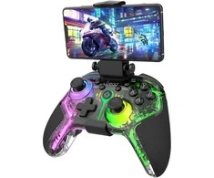 „iPega 9666TH“ „Bluetooth“ RGB žaidimų pultas, skirtas „Android“ / „iOS“ / „PS3“ / „PS4“ / „PC“ / „N-Switch“ juodas