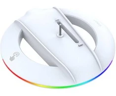 Dėklas iPega P5S025S vertikalus stovas su RGB, skirtas PS5 Slim Baltas