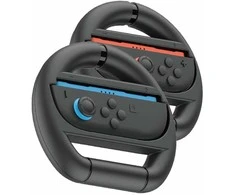 „iPega SW2054“ lenktyninis vairas, skirtas „JoyCon“ valdikliams, „Nintendo Switch 2“, juodas