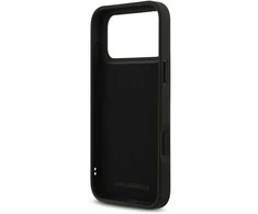 Karl Lagerfeld 3D Rubber Karl and Choupette dėklas skirtas Apple iPhone 17 Pro Max juodos spalvos