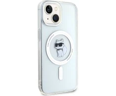 Apple iPhone 15 Karl Lagerfeld dėklas IML Choupette MagSafe (KLHMP15SHFCCNOT) skaidrus