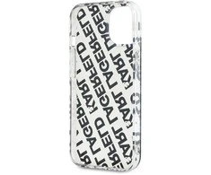Apple iPhone 13 / 14 / 15 Karl Lagerfeld dėklas IML Fullover Logo (KLHCP15SHKFOEMD) aukso spalvos