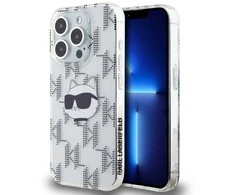 Karl Lagerfeld KLHCP15XHKLPCHT Apple iPhone15 Pro Max 6.7″ skaidrus kietas dėklas IML Choupette Head &amp; Monog