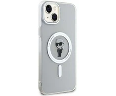 Apple iPhone 15 Plus Karl Lagerfeld dėklas IML Ikonik MagSafe (KLHMP15MHFCKNOT) skaidrus