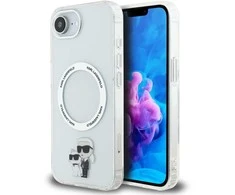 Karl Lagerfeld IML Karl and Choupette MagSafe dėklas skirtas Apple iPhone 16e skaidrus