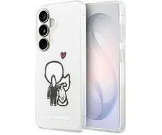 Karl Lagerfeld IML K&CH Back Logo Magnetic dėklas skirtas Apple iPhone Samsung Galaxy S26 skaidrus