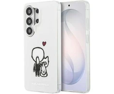 Karl Lagerfeld IML K&CH Back Logo Magnetic dėklas skirtas Apple iPhone Samsung Galaxy S26 Ultra skaidrus