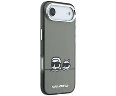 Karl Lagerfeld IML K&amp;CH Heads Logo MagSafe dėklas skirtas Apple iPhone iPhone Air juodos spalvos