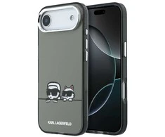 Karl Lagerfeld IML K&CH Heads Logo MagSafe dėklas skirtas Apple iPhone iPhone Air juodos spalvos