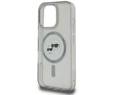 Dėklas Karl Lagerfeld KLHMP16LHLSKCK Apple iPhone 16 Pro 6.3" juodos spalvos hardcase IML Metal Karl&amp;Choupette Head