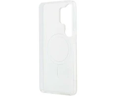 Karl Lagerfeld IML K&amp;CH Peekaboo Logo Magnetic dėklas skirtas Apple iPhone Samsung Galaxy S26 Ultra baltos spalvos