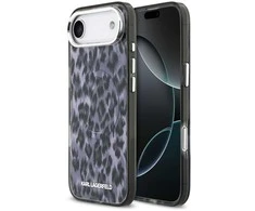 Karl Lagerfeld IML Leopard MagSafe dėklas skirtas Apple iPhone Air pilkos spalvos