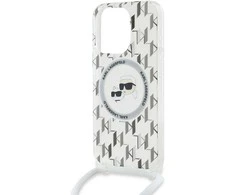 Apple iPhone 15 Pro Max Karl Lagerfeld dėklas Silicone Choupette Head MagSafe (KLHMP15XHCKCLCT) skaidrus