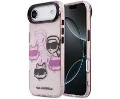 Karl Lagerfeld IML Multi K&CH Heads dėklas skirtas Apple iPhone Air Rožinė
