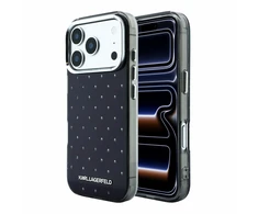 Dėklas Karl Lagerfeld IML Rhinestones Allover and Electroplated Logo skirtas iPhone 18Pro Max/17 Pro Max b