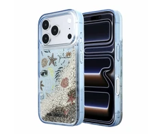 Karl Lagerfeld Liquid Glitter Beach dėklas skirtas iPhone 18 Pro Max Mėlyna