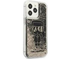 Apple iPhone 13 Pro Karl Lagerfeld dėklas Liquid Glitter Gatsby (KLHCP13LLGGKBK) juodos spalvos