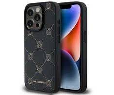 Karl Lagerfeld PU Karl Heads Pattern MagSafe dėklas telefonui Apple iPhone 15 Pro Max juodos spalvos