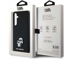 Samsung Galaxy A35 5G Karl Lagerfeld dėklas Saffiano Karl&Choupette Pin (KLHCSA35SAKCNPK) juodos spalvos
