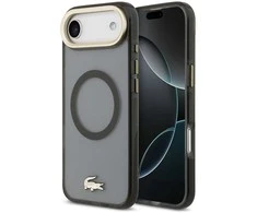 Lacoste PC/TPU Frosted Finish Gold Logo MagSafe dėklas skirtas Apple iPhone Air juodos spalvos