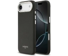 Lacoste PU Leather Champs Elysees MagSafe dėklas skirtas Apple iPhone Air juodos spalvos